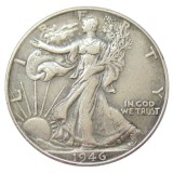 90% Silver US 1946 -P/D/S Walking Liberty Half Dollar Copy Coins