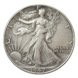 90% Silver US 1947 -P/D Walking Liberty Half Dollar Copy Coins