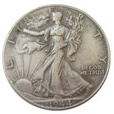 Copy 90% Silver US 1944 -P/D/S Walking Liberty Half Dollar Copy Coins