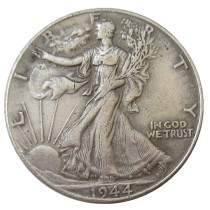 Copy 90% Silver US 1944 -P/D/S Walking Liberty Half Dollar Copy Coins