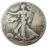 90% Silver US 1941 -P/D/S Walking Liberty Half Dollar Copy Coins