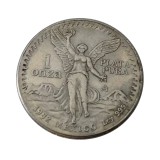 Mexico 1 Onza Libertad 1982 1989 Silver Plated Copy Coin 36mm Edge Lettering