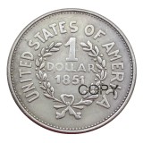 1851 Commemorative Dollars Copy Coins