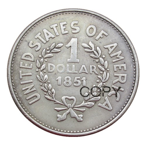 1851 Commemorative Dollars Copy Coins