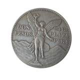 Mexico 2 Pesos 1921 Silver Plated rarely Copy Coin 39MM
