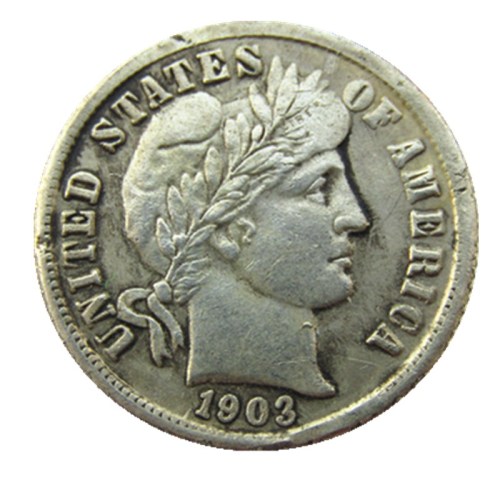 90% Silver US 1903 P/S/O Barber Dime  Copy Coin