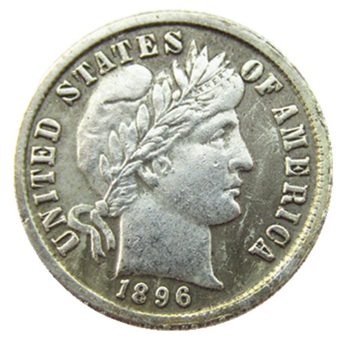 90% Silver US 1896 P/S/O Barber Dime Copy Coin