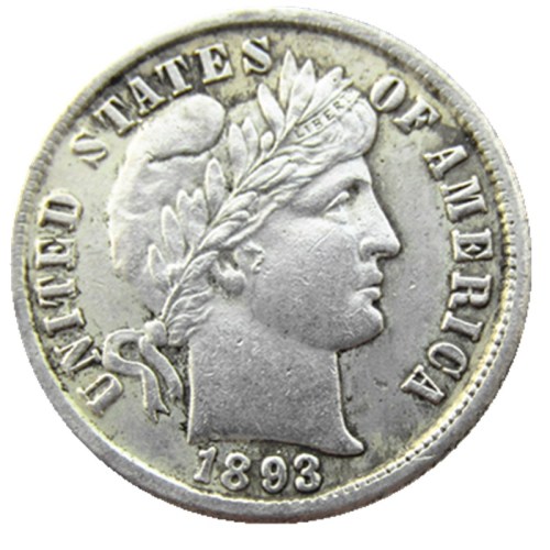 90% Silver US 1893 P/S/O Barber Dime Copy Coin