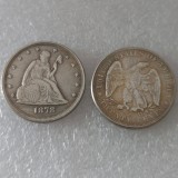 US Twenty Cent 1875-1878 Silver Plated Copy Coin