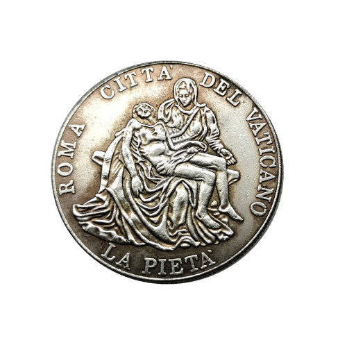 US Vatican City Medal -loannes Paulus II La Pieta Silver plated Copy Coin 35MM