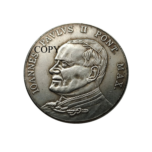 US Vatican City Medal -loannes Paulus II La Pieta Silver plated Copy Coin 35MM