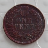 US 1860, 1861, 1862, 1863, 1864 Indian Cent Copper Copy Coin Customization about 2mm Thickness