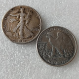 US 1919 - 1923 Optional 30.6mm Walking Liberty Half Dollar Silver Plated Copy Coins