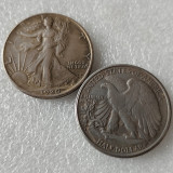 US 1919 - 1923 Optional 30.6mm Walking Liberty Half Dollar Silver Plated Copy Coins