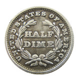 USA 1854 P/O Liberty Seated Half Dime Arrows at Date Copy Coins