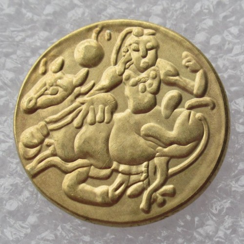 IN(26) Indian Ancient Gold Plated Copy Coin