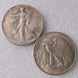 US 1916-D 1916-S  50C Obverse ( Regular Strike TYPE 1 ) Half Dollar Silver Plated Copy Coins