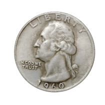 US Coins 1960 P/D Washington Quarter Dollar Silver Plated Copy Coin