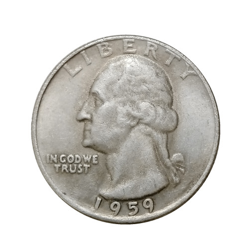 US Coins 1959 P/D Washington Quarter Dollar Silver Plated Copy Coin