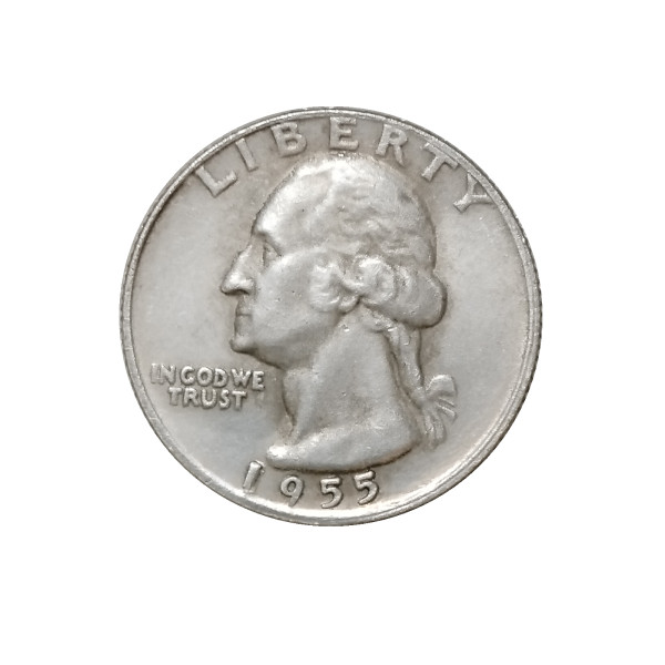 US Coins 1955 P/D Washington Quarter Dollar Silver Plated Copy Coin