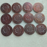 US A Set Of 1796-1807 12pcs/lot Draped Bust Cent Copper Copy Coin