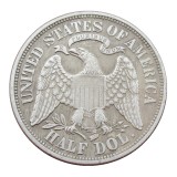 USA 1877 Paguet Head Half Dollar Patterns Silver Plated Copy Coin