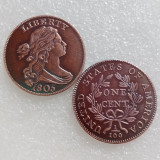 US 1796-1807 Different Date Draped Bust Cent Copper Copy Coin