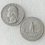 US Coins 1953 P/D/S Washington Quarter Dollar Silver Plated Copy Coin