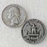 US Coins 1953 P/D/S Washington Quarter Dollar Silver Plated Copy Coin