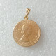 P(24)Coin Pendant 1964 REGINA FD ELIZABETH II DEI GRATIA GOLD PLATED 1 SOVEREIGN COPY COINS(diameter:22mm)