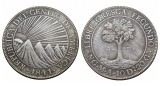 Central America 8R 1824-1842 Silver Plated Copy Coin