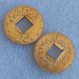 Copy USA 1849 Commemorative Coin Gold Plated Coins Diameter 15MM