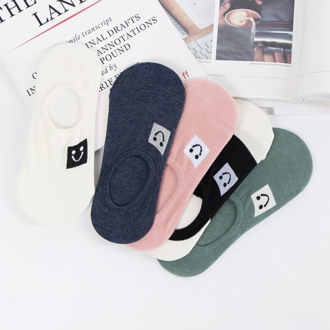 Colorful fruit Invisible Short Woman Sweat summer comfortable cotton girl women's boat socks ankle low female 1pair=2pcs ws194
