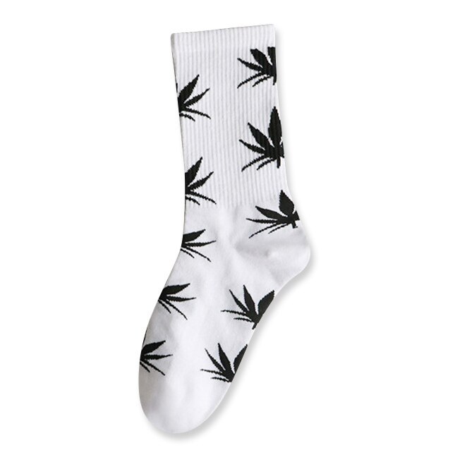 spring and autumn casual long paragraph weed boat socks Fashion comfortable high quality cotton socks  leaf maple leaves