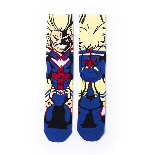 japan Anime marvel cartoon Cosplay socks men anime Character Crew Socks Kids Adult Cotton Sock Breathable High Stockings New