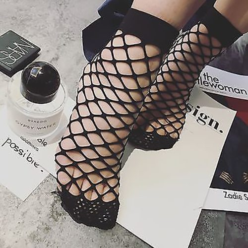 2019 Women Girl Kids Socks 1 pair Fishnet Ankle High Bow Tie Mesh Lace Fishnet Short Socks Chaussettes Fashion Summer New Hot