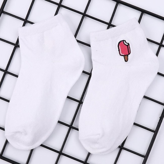 Children's cotton socks Cute Cartoon fruit embroidery socks comfortable cartoon socks kids socks Children's socks baby socks