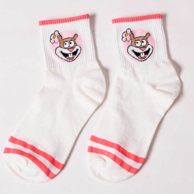 Fashion Cartoon Character Cute Short Socks Women Harajuku Cute Patterned Ankle Socks Funny Hipster Skatebord Ankle Female Sox