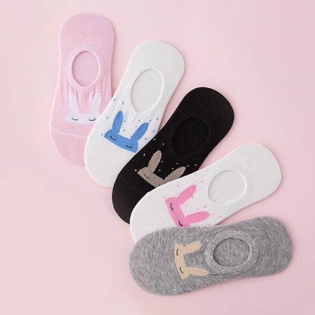 Colorful fruit Invisible Short Woman Sweat summer comfortable cotton girl women's boat socks ankle low female 1pair=2pcs XG37