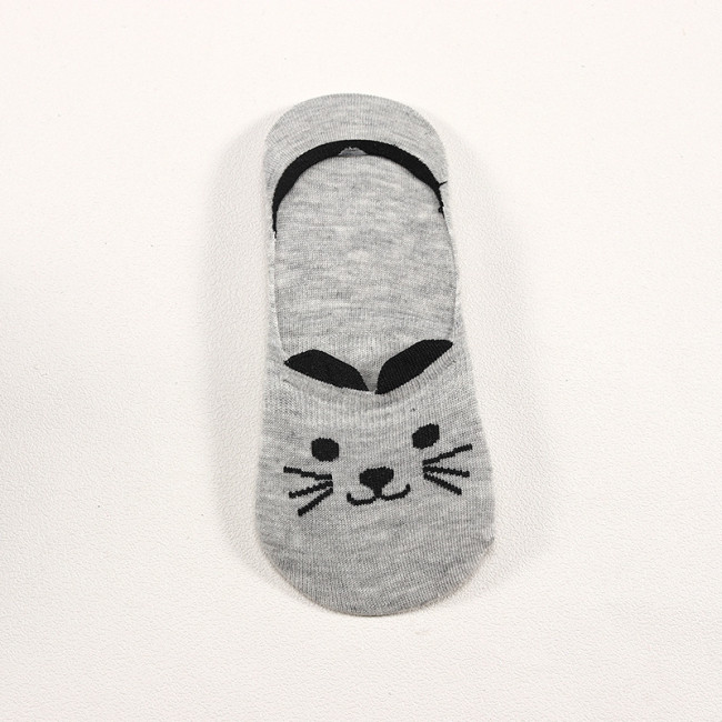 5 Pairs/lot Summer Cotton Ankle Socks For Korea Women's Cartoon Animal Cat Panda Pig Short Socks Female Sokken Slippers Meias
