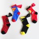 1 Pair New All Season Kids Cotton Character Marvel Socks Super Hero Pattern Handmade Clock Sewing Dance Baby Socks