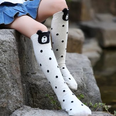 2019 Cartoon Cute Kids Socks Bear Animal Baby Cotton Socks Knee High Long LegWarmers Cute Socks Boy Girl Children socks 3-12 Y