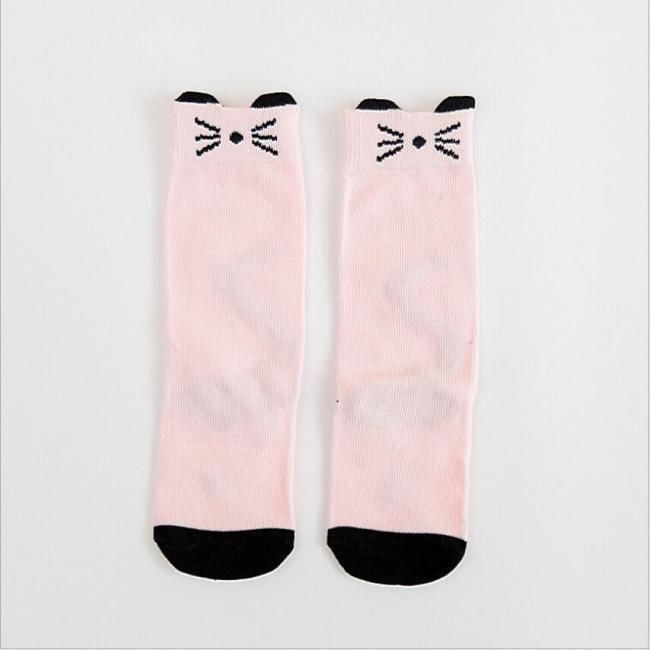 Free Shipping Baby Girls Socks leg warmer Fox Cotton Cute Character Knee Socks Kid Clothing unisex Toddler Boot Socks Cartoon