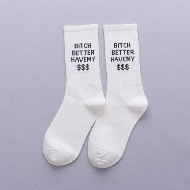 Men Unisex Novelty Colorful Tie-dyeing Skateboard Socks.Cotton Harajuku Hiphop Socks Sox Ethnic Couple Long Sock Meias
