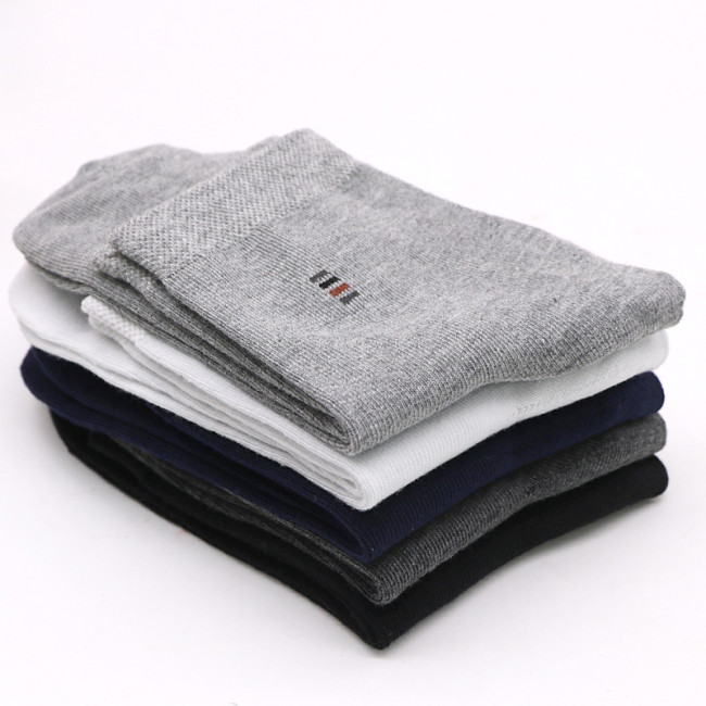 5 Pairs Men Socks Solid Color Cotton Classical Businness Casual Socks Summer Autumn Excellent Quality Breathable Male Sock meias