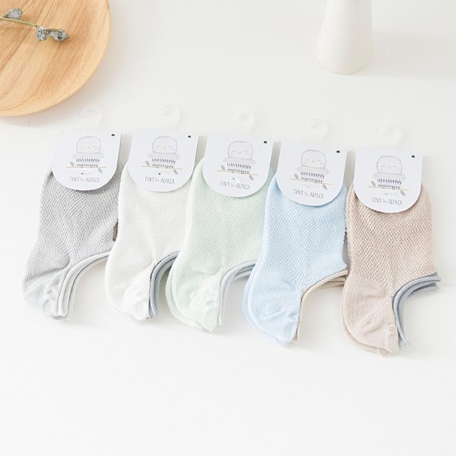 5 Pairs/lot 1 to 7 Yrs Spring Summer Thin Girls Sock Kids Cotton Mesh Boat Sock Lovely Animal Breathable Toddler Boys Ankle Sock