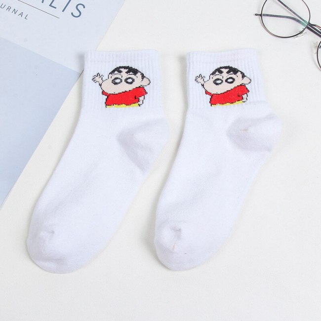 Fashion Cartoon Character Cute Short Socks Women Harajuku Cute Patterned Ankle Socks Funny Hipster Skatebord Ankle Female Sox