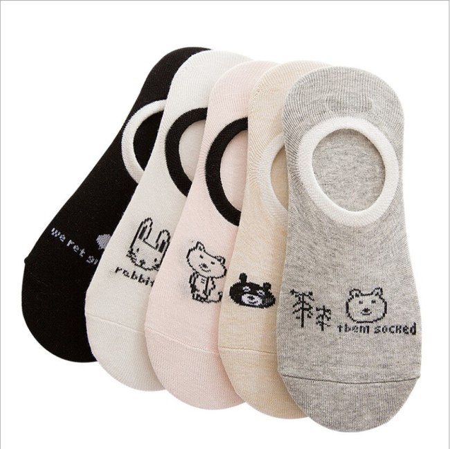 Colorful fruit Invisible Short Woman Sweat summer comfortable cotton girl women's boat socks ankle low female 1pair=2pcs XG37
