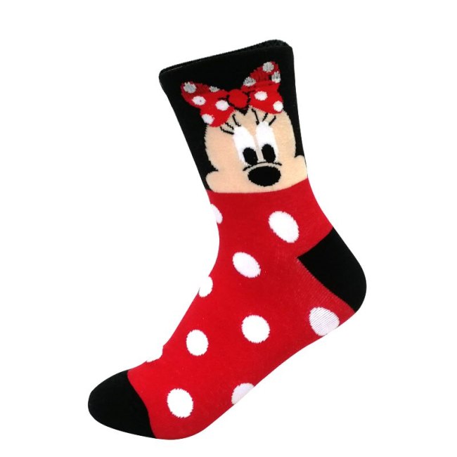 Disney Women Socks Cartoon Animal  mouse socks cute Kawaii Funny ankle Socks invisible Silicone slip Socks girl Cotton boat sock
