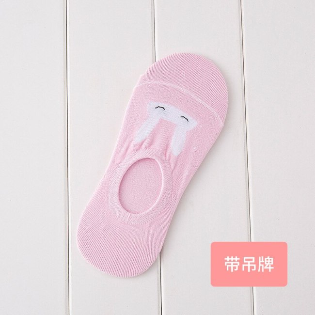 Colorful fruit Invisible Short Woman Sweat summer comfortable cotton girl women's boat socks ankle low female 1pair=2pcs XG37